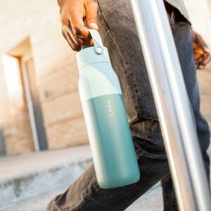 LARQ Bottle Swig Top 32oz - Insulated Water Bottle - Eucalyptus Green
